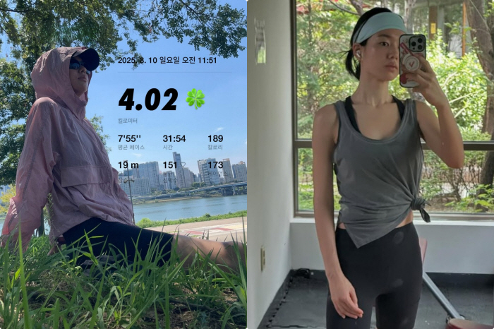 This is why I lost a lot of weight..Running on the Han River in the midst of the heat wave