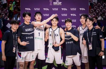 Amazing Team Korea!  Men's basketball, Lebanon's anti-war team. There was no gap between the two foreign media's exclamation cores! Organic Award  Team Organization Perfection