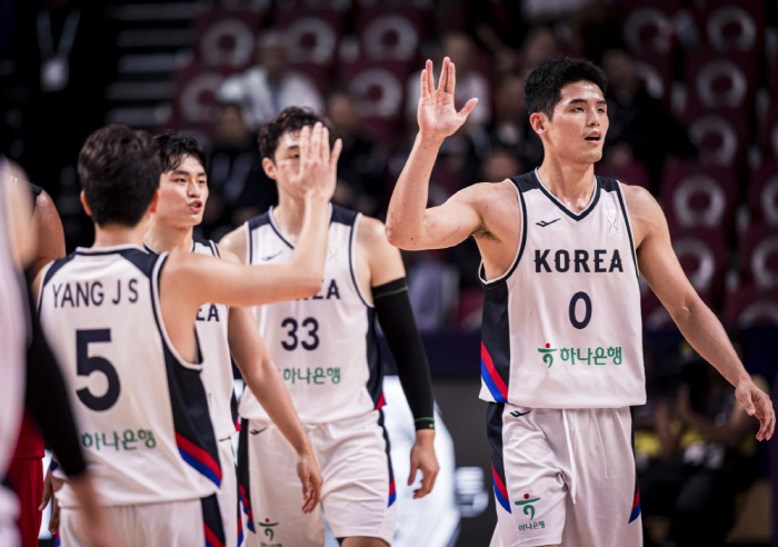 Amazing Team Korea!  Men's basketball, Lebanon's anti-war team. There was no gap between the two foreign media's exclamation cores! Organic Award  Team Organization Perfection