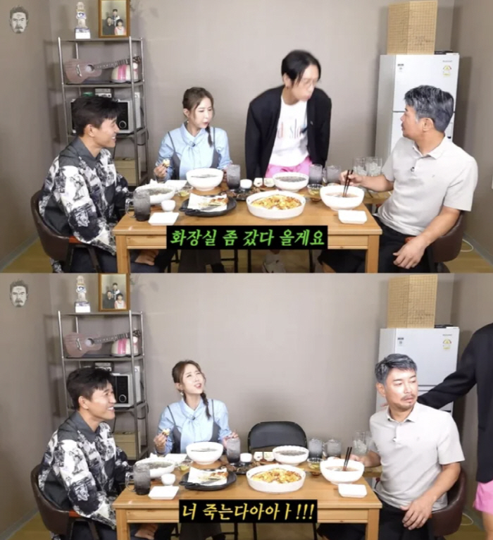 Back home, talking about Munwon, the bathroom again...Shinji is going to die. Fury. 