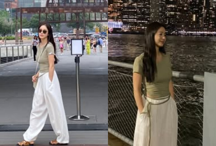  Kim Tae-hee Visits New York, How did she feel about visiting the commercial shooting site 20 years ago? 'Still beautiful.'