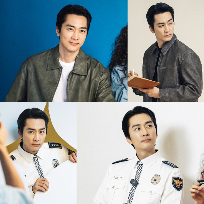 Song Seung-heon Explodes Charisma of 'Dogodai' in Police Uniforms...'My Star Like Gold' is here