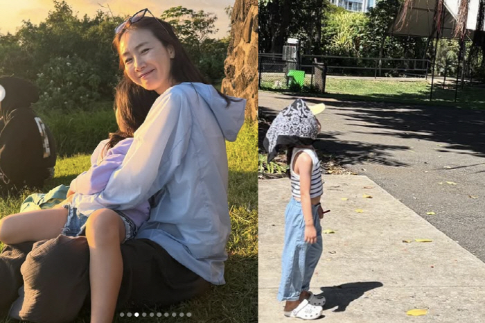 Choi Ji-woo reveals her 5-year-old daughter Lua, who grew up so fast, that she looks like her mother, 174cm tall