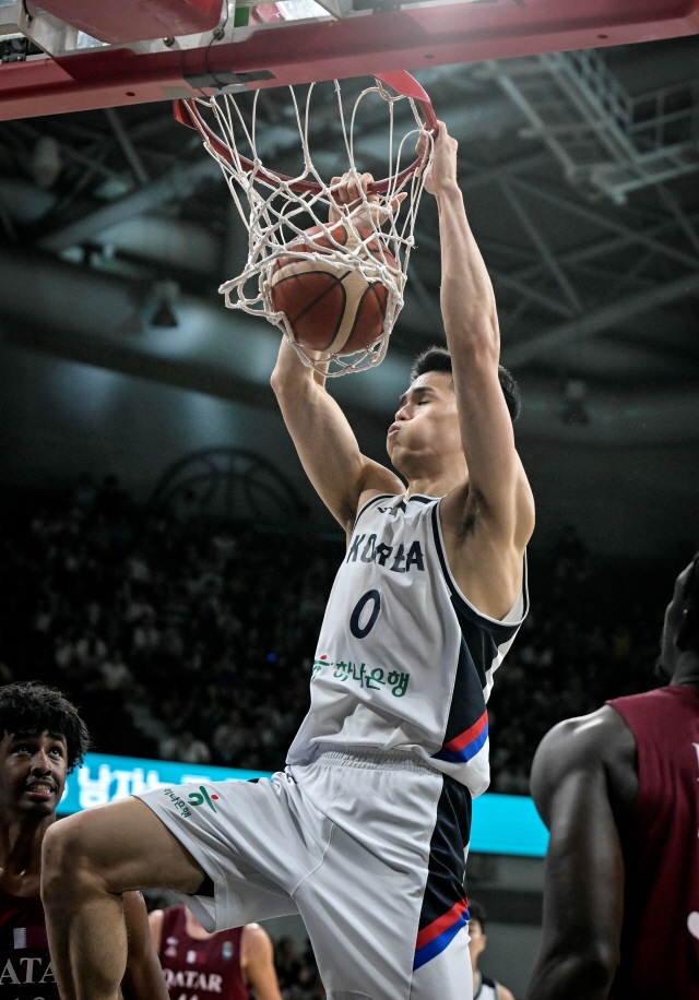 The Korean men's basketball team, whose return to Yeo Jun-seok is more than victorious, defeated Guam by 33 points. Yeo Jun-seok also overcame a knee injury. China to advance to the semifinals confirmed