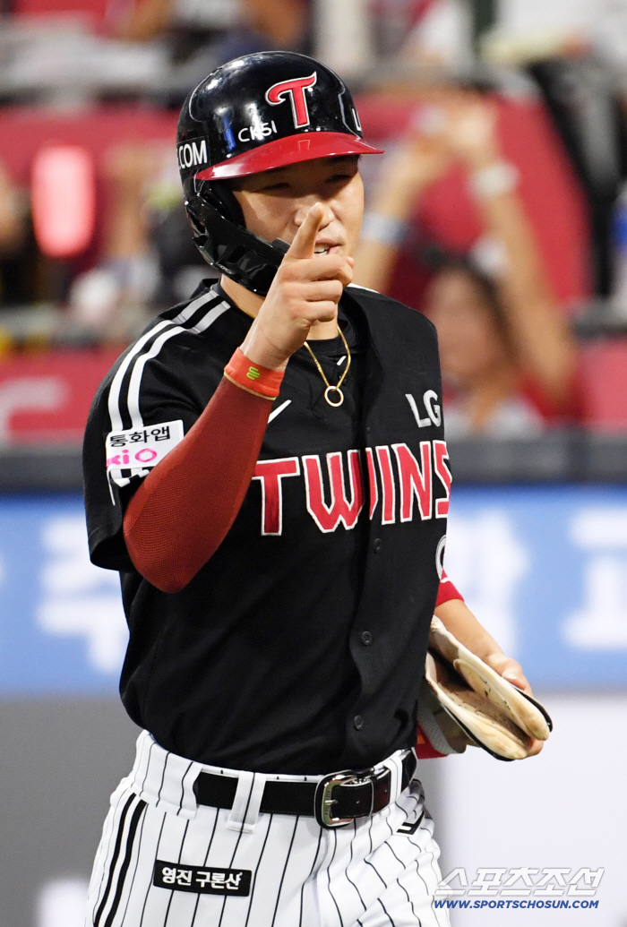  Park Hae-min of LG, who is defending first place