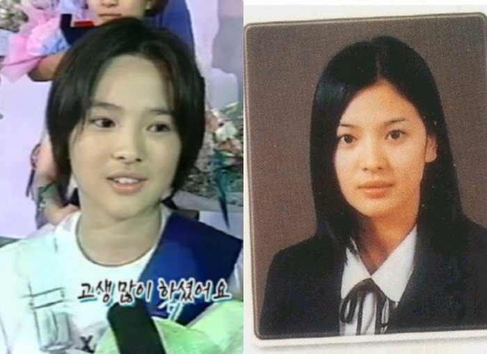 Song Hye-kyo, how was your beauty when you were in middle school..Ji Jinhee is so pretty. I wondered if she was a human