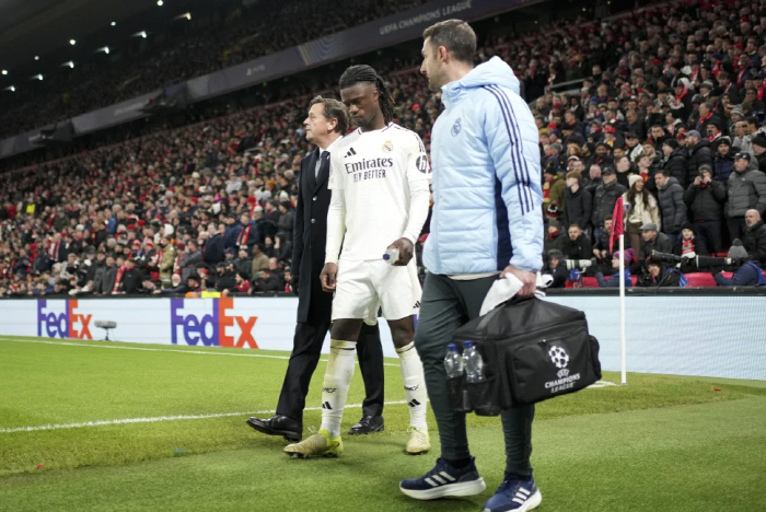 You're really like a glass body. Camavinga, you got hurt again…5 injuries in a year, inevitable to miss the opener