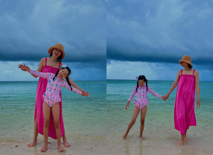 I'm confident that I can raise Cho Yoon-hee alone. Traveling to Guam with my 8-year-old daughter..a lovely mother and daughter