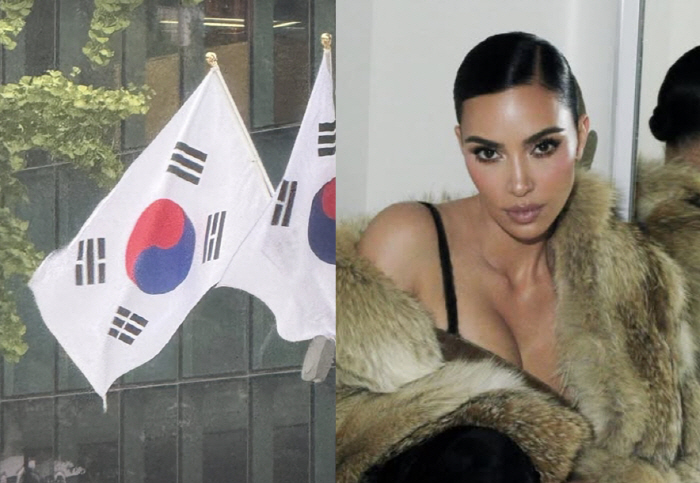 Kim Kardashian, you have a good tour of Korea..They even raised the national flag for the Liberation Day