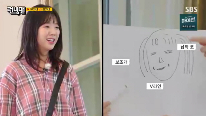 It's Ji Yeeun and UlceraTwo-tuck missing..Yoo Jae Seok has become really slim (Running Man)