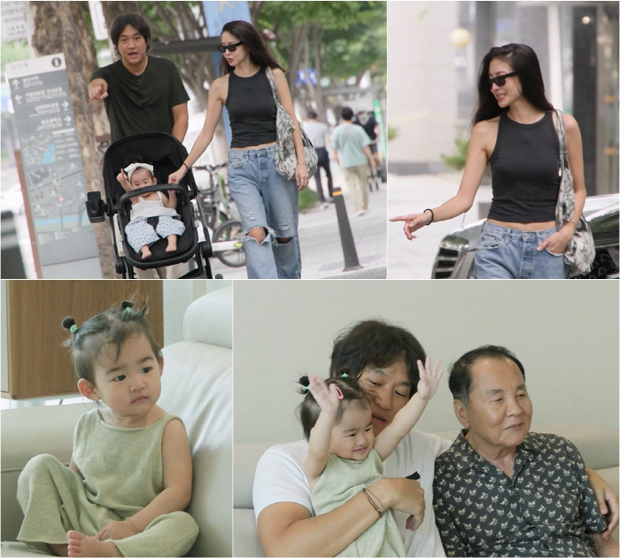 Lee Sang-hae's daughter-in-law Kim Yoon-ji and Choi Ji-woo also held their surprised body daughters and did home training..16kg weight loss (Sudol)