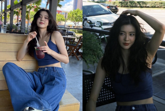  'Lee Kwang-soo ♥' Lee Sun-bin enjoyed in Hawaii...Thin proportion  health beauty