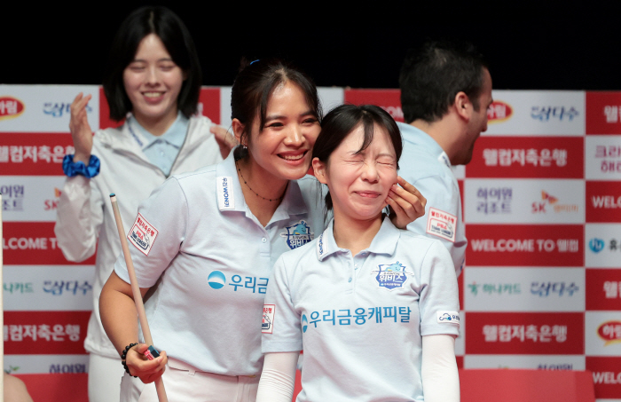 Woori Financial Capital and Crown Haitai both announced a rebound in PBA Team League 2R