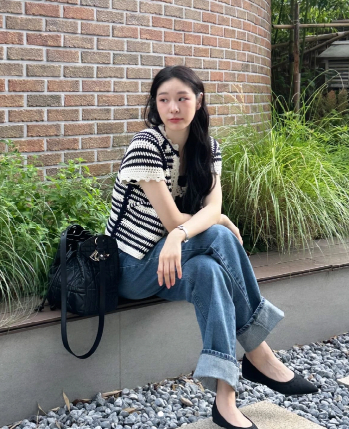 Kim Yu-na, ♥ Did Go Woo-rim take it for you..A big smile to the camera