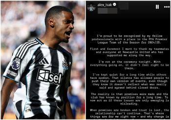 PFA awards no-show Isaac, Newcastle SNS attack → Shock break-up declaration trust broken and unsustainable