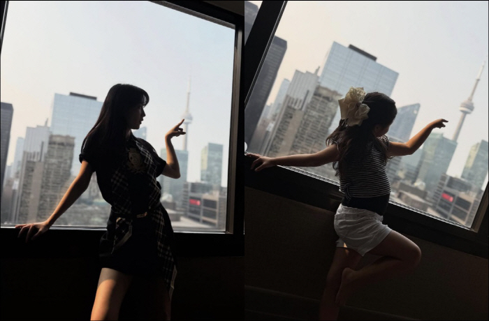 Ryu Soo-young ♥ Park Ha-sun travels to Canada with her 9-year-old daughter...A bulging belly, fatal cuteness