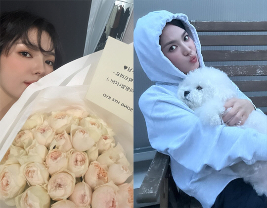 Song Hye-kyo looks attractive even if she has her bare face with a face pack and tweezers