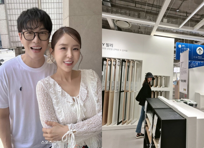 Moonwon ♥ Shinji, did you go to see the furniture of the newlyweds..Go out to a furniture store with your face covered
