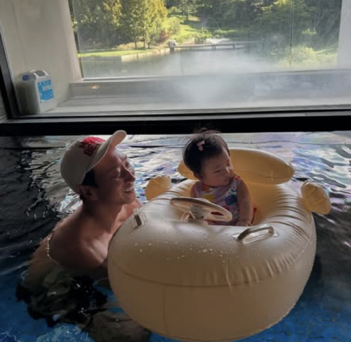 Son Dambi ♥ Lee Gyu-hyuk's first family trip, the accommodation changes when he has a daughter. The sun is good