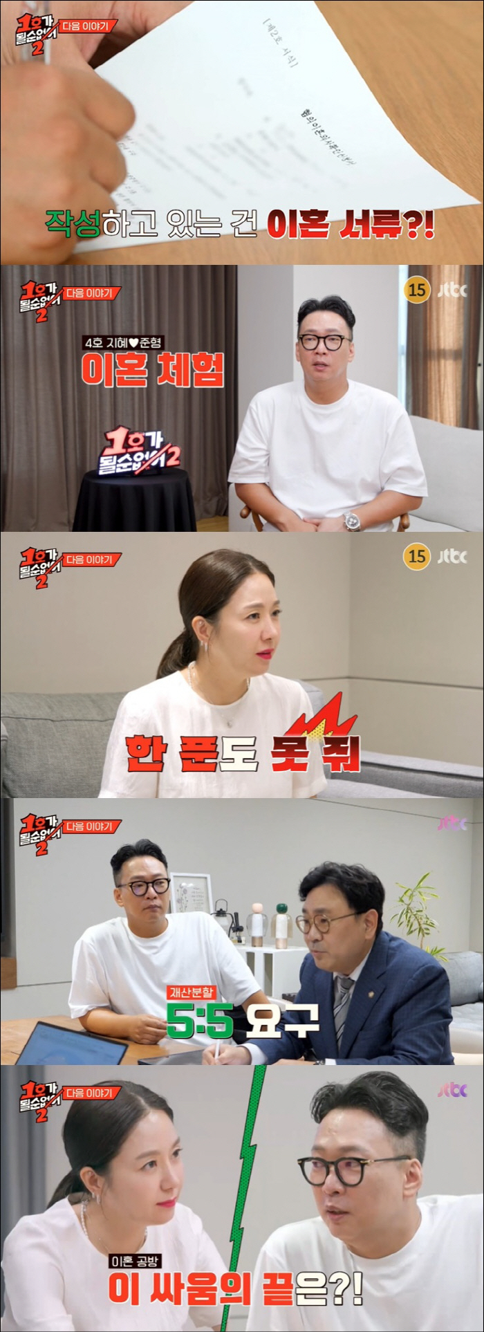 Park Jun-hyung ♥ Kim Ji-hye, I wrote divorce papers...Issues to receive alimony for property division conflict (No. 1a2)