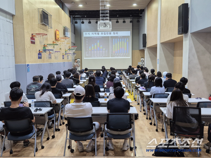 The entrance examination of physical education X Career, Gyeonggi-do Office of Education will take care of it. More than 200 students from the Physical Education Dream Development Career Academy X Parents gathered to heat up