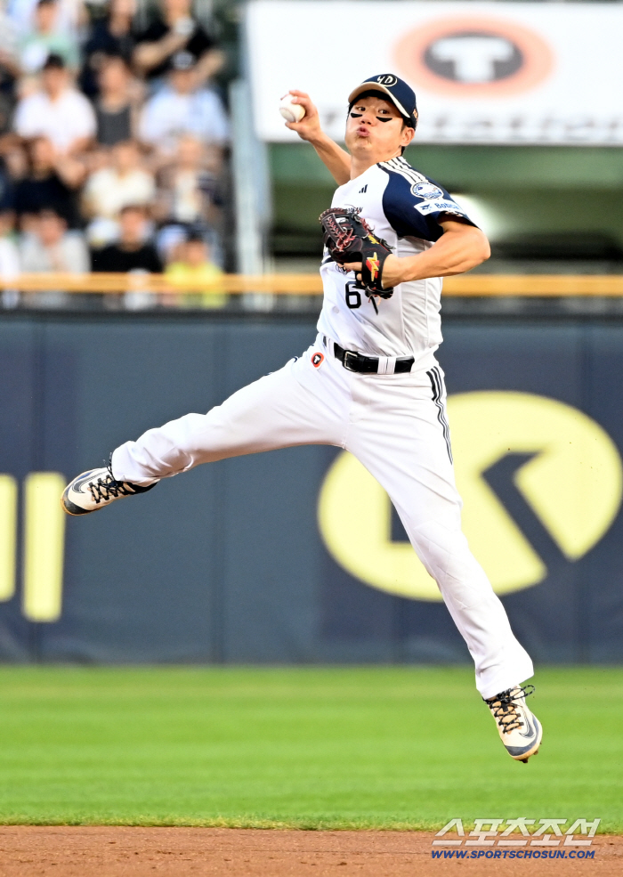 Oh Myung-jin, sleek jumping throw