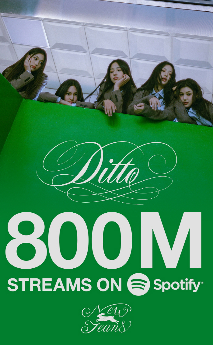 NewJeans’ 'Ditto' Surpasses 800M Streams on Spotify