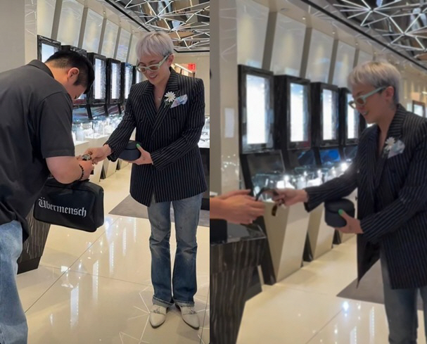 G-Dragon Gives Super Luxury Goods to Bodyguards...Even the big flex is easy. 