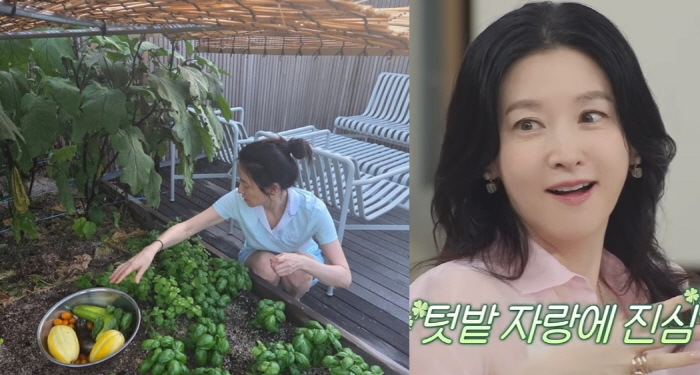 Lee Young-ae shows off her 74-year-old husband ♥ and garden..a simple twin mother