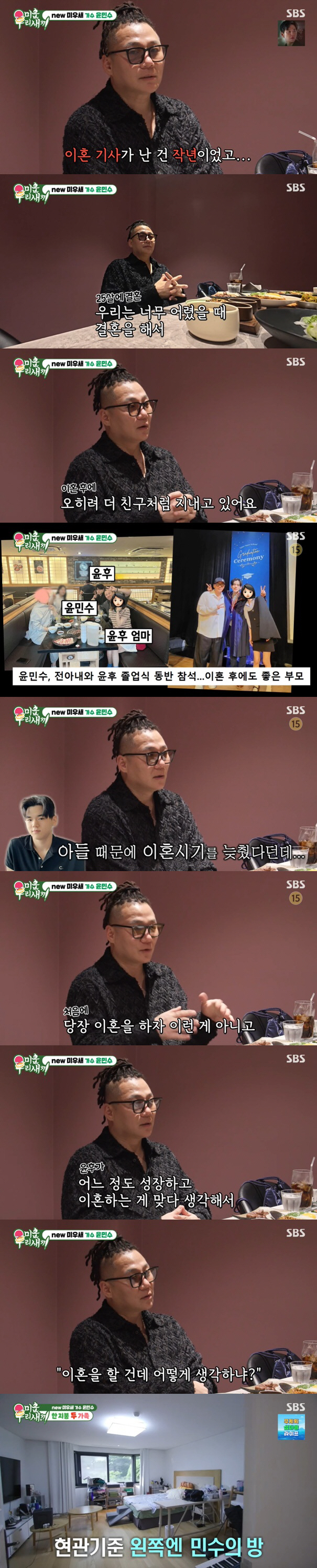 Yoon Min-soo's divorced ex-wife, living in one house because of money...Reacting loudly after the son. 