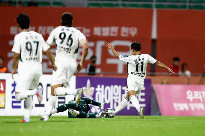  Foye Jeonbuk's reversal, which left in an X-shape due to the judgment protest, 21 miraculous come-from-behind victory over Gangwon with two goals in the second half extra time → to the final in two years