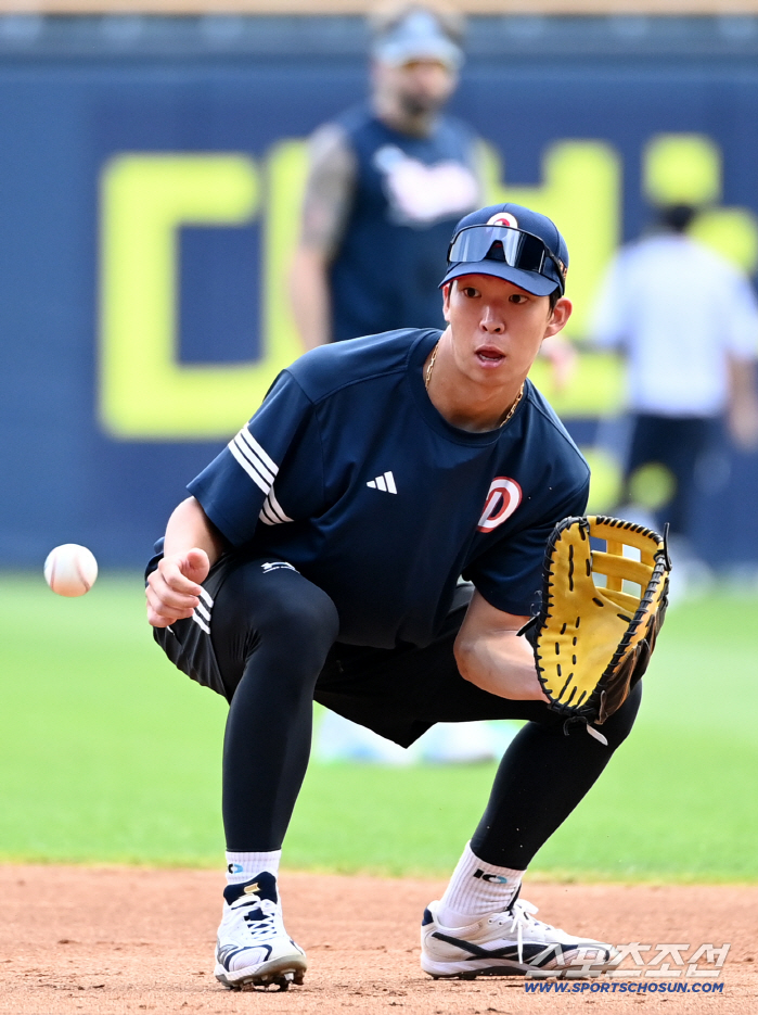  Kim Min-seok's eyes got bigger due to a low ground ball