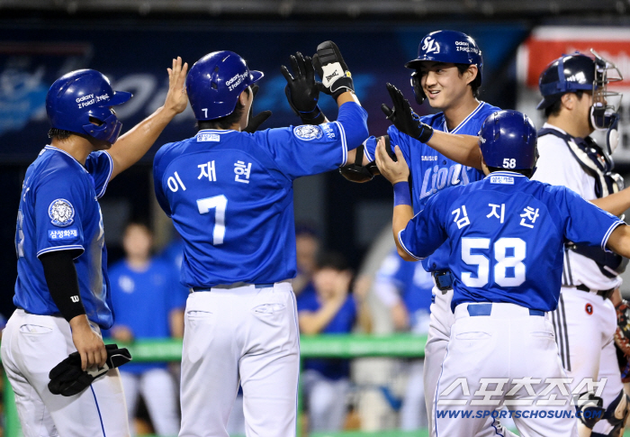 We're all out under Hanhwa! 5th place in a row ↑ Samsung is crazy → Koo Ja-wook's bases-loaded walk with six RBIs and 141 Doosan Bears