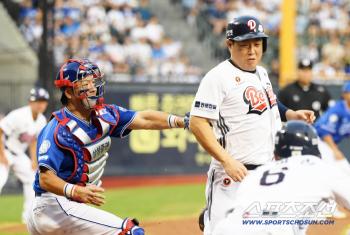  Doosan Yang Eui-ji caught it at Samsung Kang Min-ho's home