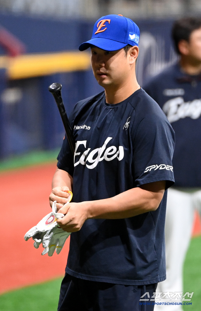  Kim In-hwan of Hanwha to start batting training