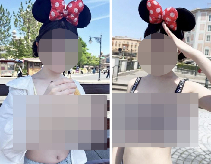 There are a lot of kids... Women in Underwear Theme Park Walking Controversy