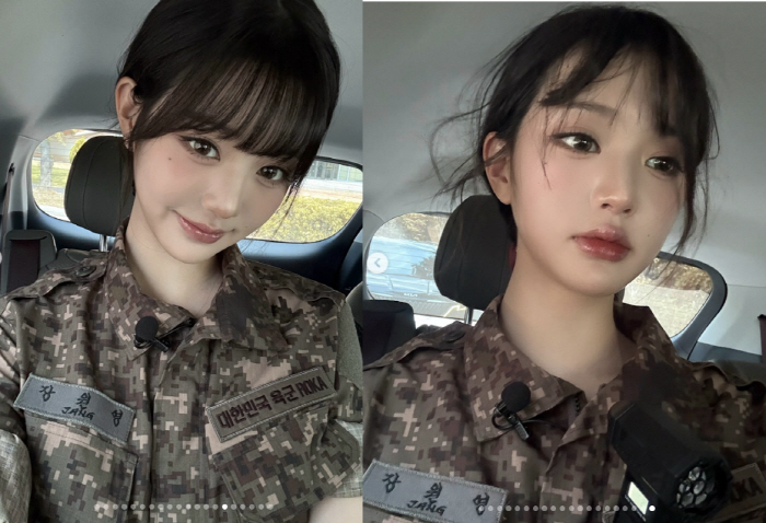 Before and after Jang Won Young joined the army..Eventually, I forgot about Lucky Vicky and burst out laughing