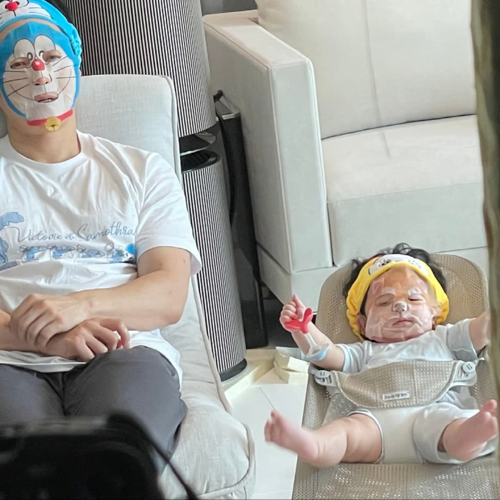 Saya ♥ Shim Hyung-tak, early education of Doraemon in a day..It's the first mask pack that catches the eye