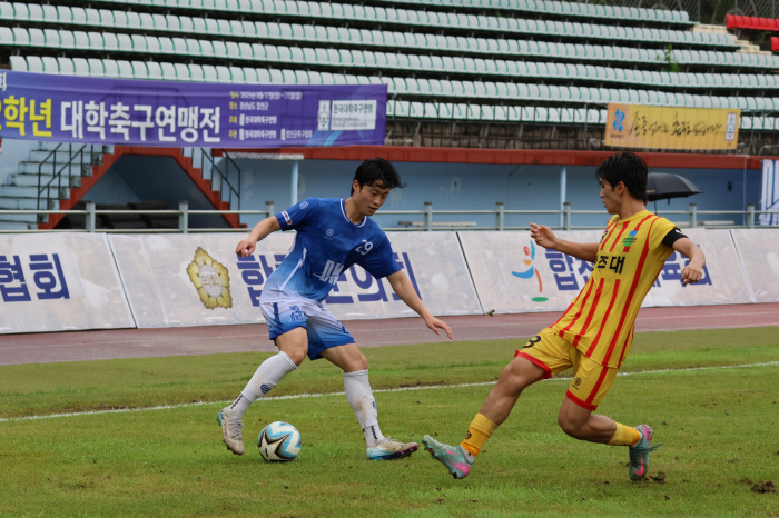  Cho Min-seo → Lee Yoon-sung, Dankook University, grabs Gwangju University's 20th consecutive goal and wins the first championship summer tournament of the first 1st and 2nd graders
