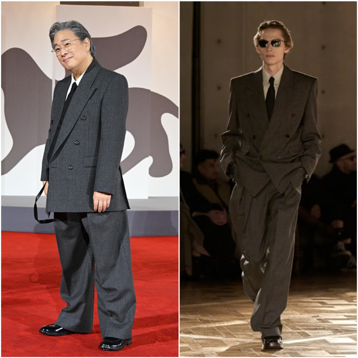 Park Chan-wook wearing Saint Laurent → Lee Min-jung ♥ companion Lee Byung-hun → angry back muscles Son Ye-jin