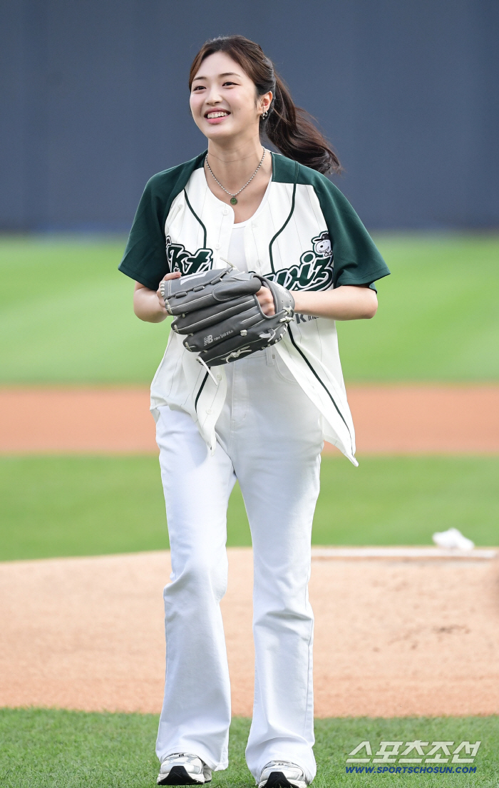  Choi Gyuri finished pitching in a good mood