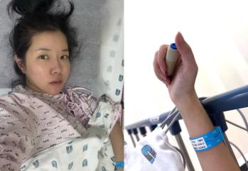 Kim Ji-hye, 2 weeks before giving birth to twins, the emergency room is too strong. Come to the hospital right away