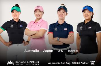 New Golf Holds Korea for the first time in 7 years, LPGA National Competition Hanwha Life Plus International Crown Official Clothing Sponsors
