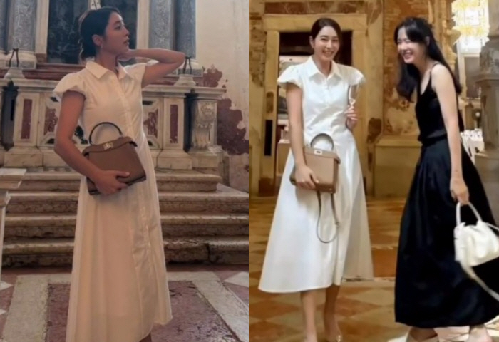  Son Ye-jin X Lee Min-jung, Venice's shining black and white two-shot 'Top Star Class'