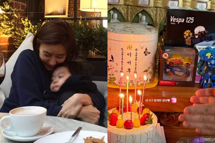 Sung Hyun-joo, pregnant for the first time in 5 years, spent her birthday in front of the chest bone hall with her four family members ♥