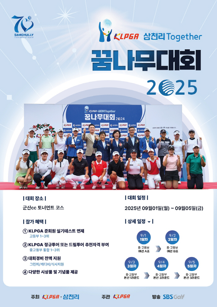 Unexpected Support for Dream Tree Golfers, Establishment of Luxury Competition KLPGA Samchully Together Dream Tree Competition 2025 will be held