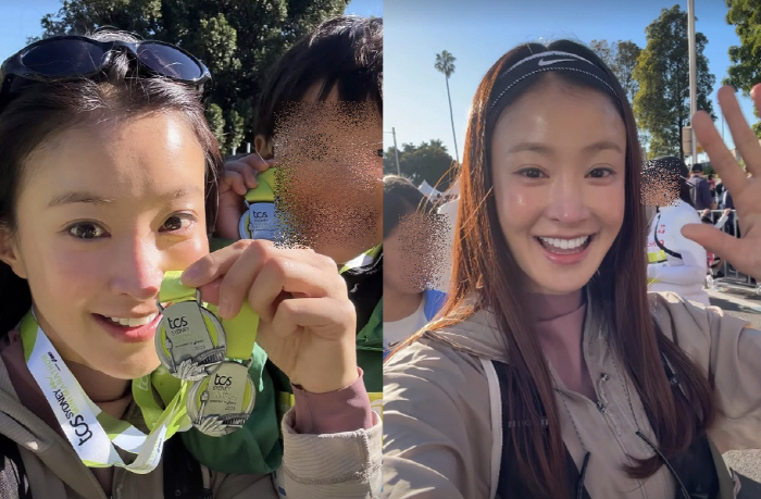 Pregnant Lee Si-young delivered the best news in six months of divorce. Three families ♥ First marathon