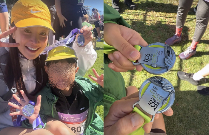 Pregnant Lee Si-young delivered the best news in six months of divorce. Three families ♥ First marathon