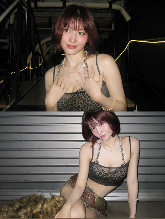  TWICE MOMO, the 11-character abs revealed in the leopard bra top outfit...Inverted Volume