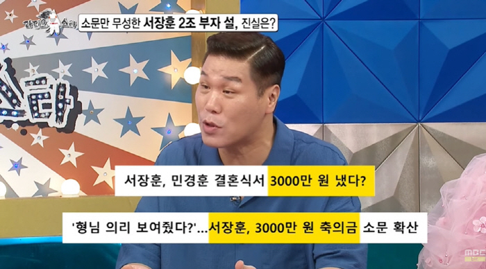 Seo Jang-hoon paid 30 million won in congratulatory money for Min Kyung-hoonPainful talk (Ras) at the endless 'second story of property'